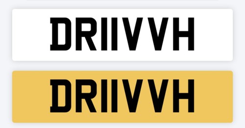 Driver private number plate - driver,
