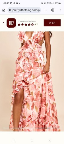 Prettylittlething pink floral - prettylittlething,