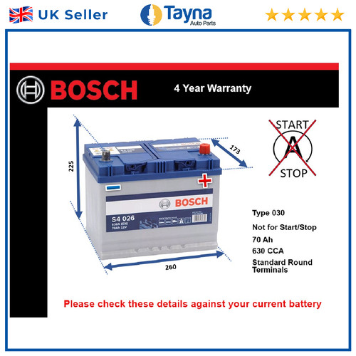 Car battery s4026 bosch 068 - battery,