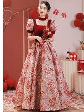 Red Chinese Style Floral