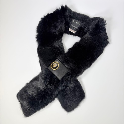 Gucci scarf fur tippet - scarf, vintage