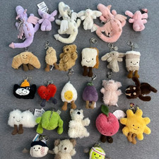 Jellycat Bag Charm Key Rings - Cute Soft Plush Key Ring Various collections