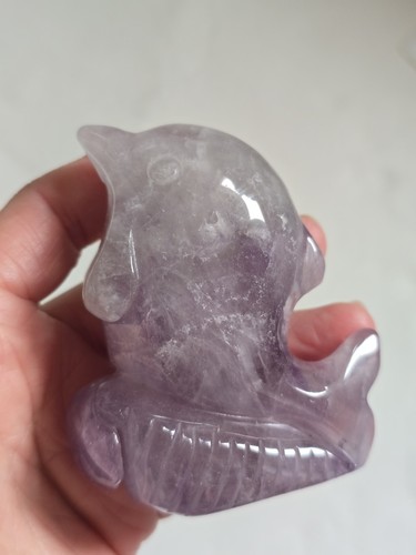 185g amethyst dolphin - 185g, carving