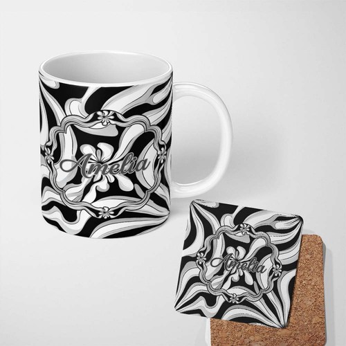 11oz tea coffee mug black - tea,