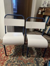 Retro kids school chairs