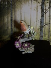 Limited Edition Porcelain Figurine of a European Robin from Franklin Mint 1982