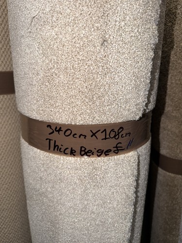 Carpet offcut beige - , thick