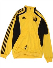 ADIDAS Mens Tracksuit Top Jacket Size 38/40 Medium Yellow Colourblock DE06