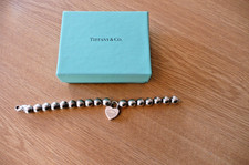 Tiffany & Co. Return to TIFFANY padlock heart TAG Bead Bracelet Sterling 925