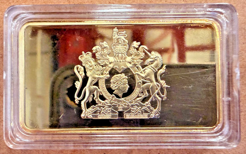 Gold plated queen elizibeth