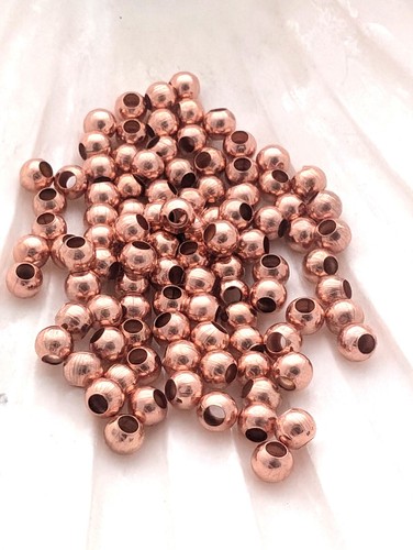 100 3mm brass - 100, gold