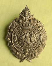 WHITE METAL 1st. ARGYLL HIGHLAND RIFLE VOLUNTEERS  CAP BADGE - D120