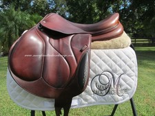 17.5" DEVOUCOUX CHIBERTA MONOFLAP cross country / jumping saddle-1A flaps-2015