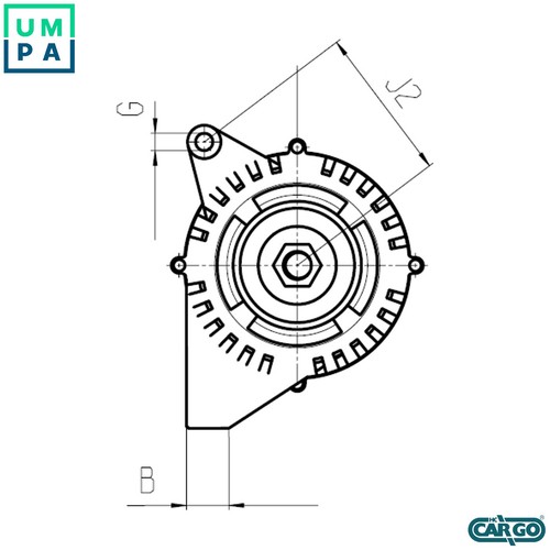 Alternator 032 115 521 for - 521,