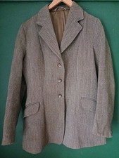 Caldene Tweed Hacking Jacket Size 38 Womens Pure New Wool Equestrian Hunting