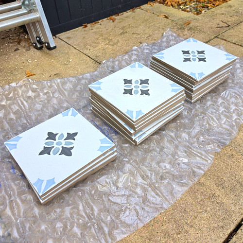 Vintage porcelain tiles - vintage,