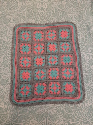 Granny square blanket - blanket,