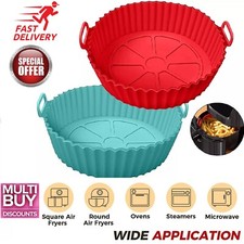 2x Silicone Air Fryer Pot for