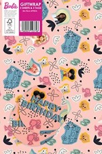 Barbie Wrapping Paper 2 sheet