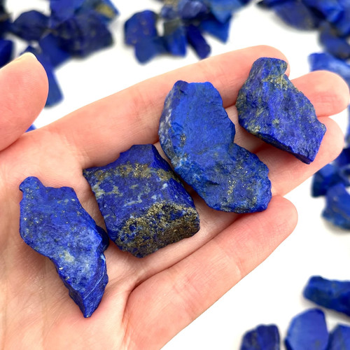 5pcs rough lapis lazuli - 5pcs,
