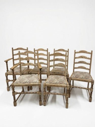 Oak chairs stripped and - stripped,
