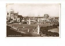 LOWESTOFT - SOUTH PIER - OLD 1947 POSTMARK REAL PHOTO POSTCARD - SUFFOLK