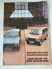 Range Rover 1983-84 UK Market