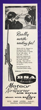 BSA Meteor Airsporter Air Rifle Original 1962 Magazine Small Advert Cutting