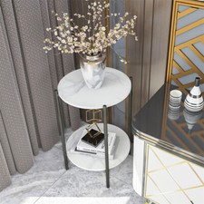 FATIVO 2 Tier Round Marble End