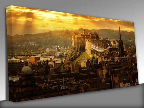 Edinburgh castle panoramic - edinburgh,