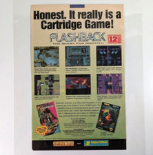 Flashback Laminated Ad Sega