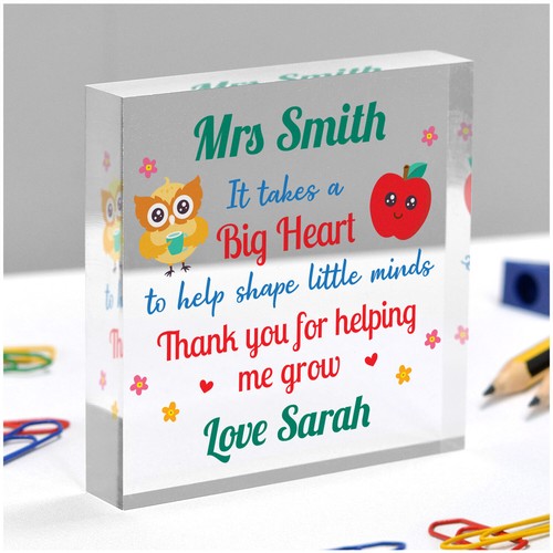 Personalised thank you - personalised, teacher