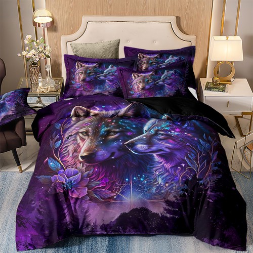 Wolf duvet quilt cover set - duvet,