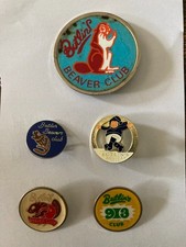 5 Vintage BUTLINS metal enamel