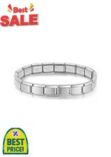 Nomination Classic Stainless Steel Starter Bracelet With 18 Removable Links NEW