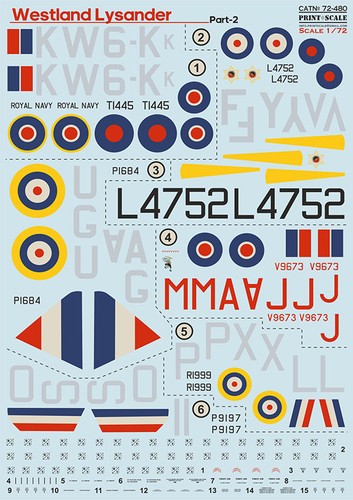 Print scale decals - print, 1/72