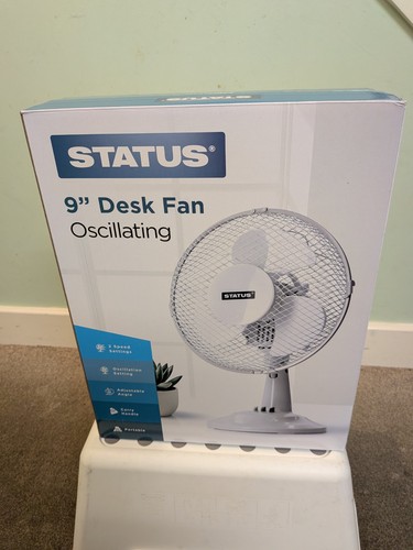 Status oscillating desk fan - desk,