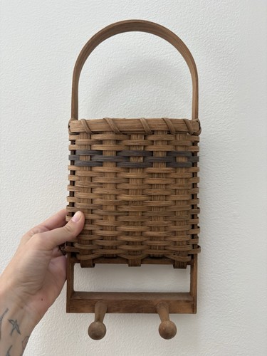 Vintage woven wood wall - woven,