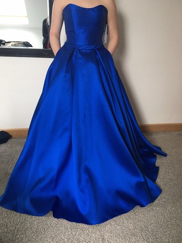Cobalt blue satin - cobalt,