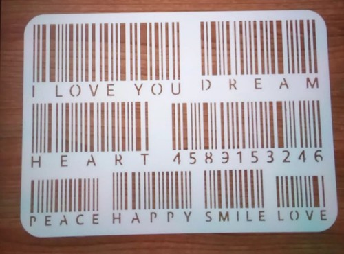 Barcodes words reusable - barcodes,