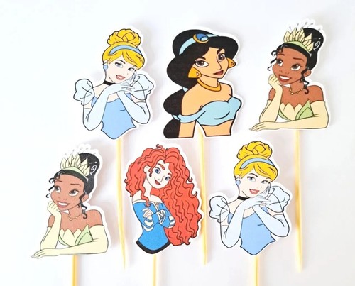 Princess cupcake toppers - , x6