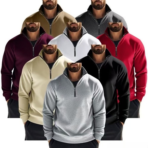Mens half zip - fleece, jacket