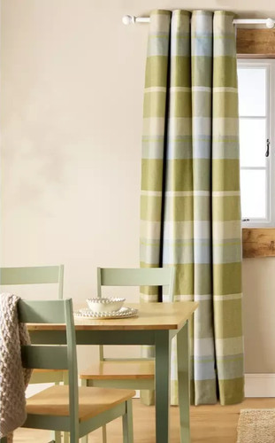 Panel eyelet curtain green - 1,