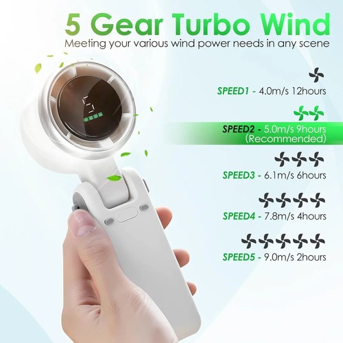 Turbo ice cooling portable fan - cooling,