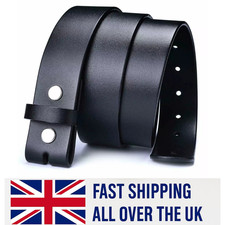 38mm Mens Leather Belt Light