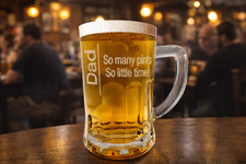 Dad Beer Tankard Glass "So