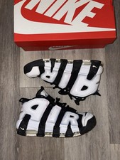 Nike Air More Uptempo Low Black Photon Dust - Size UK 8