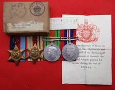 4 WW2 Medals - Boxed -