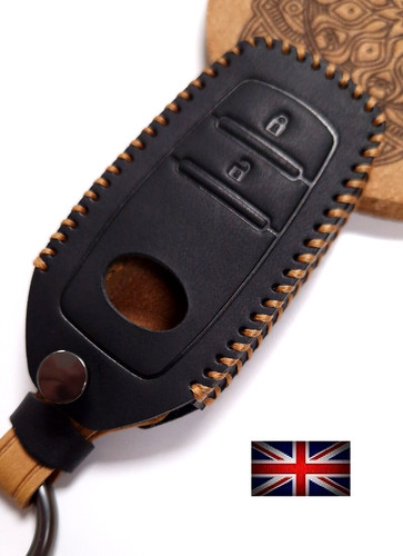 Leather key cover for toyota - leather,