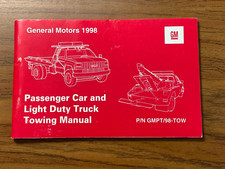 1998 GMC CHEVROLET TOWING MANUAL PASSENGER CAR AND LIGHT DUTY TRUCK